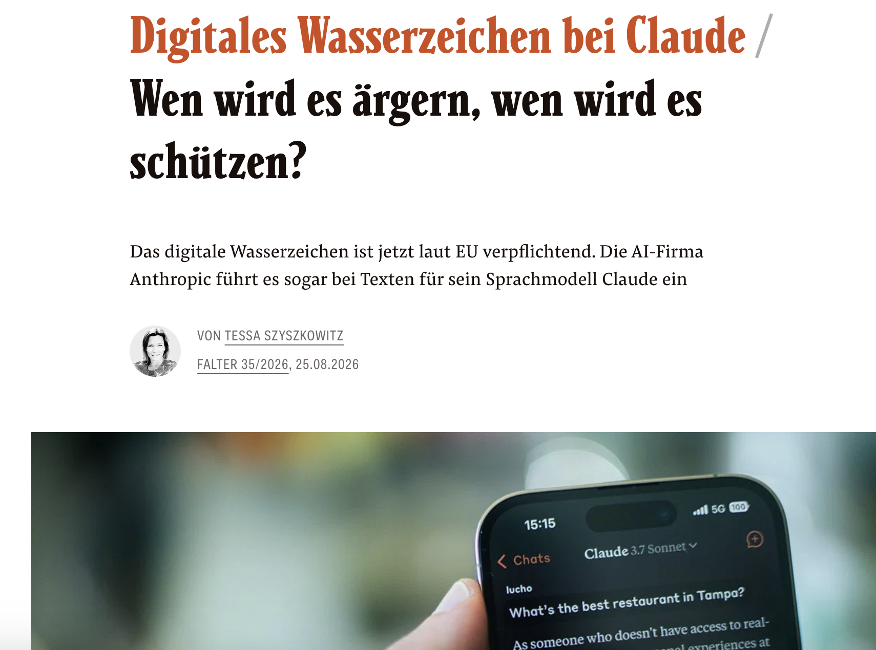 Ich weiß, was du getan hast, Claude!